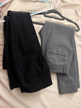 Banana Republic Black and Gray Dress Trousers - Classic Tailored Pair